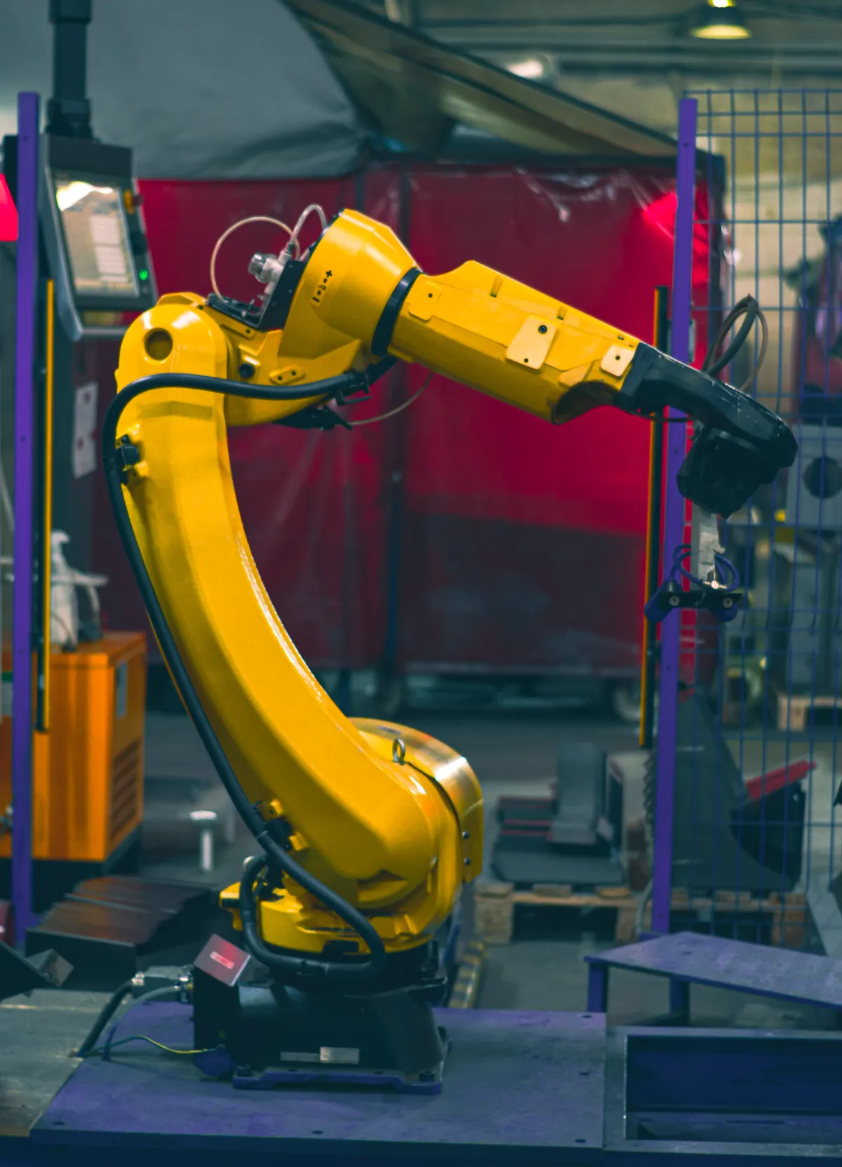 Robot industriel en cellule